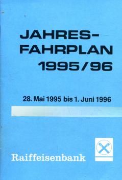 Jahresfahrplan Landkreis Rosenheim und Umgebung 1995 / 1996
