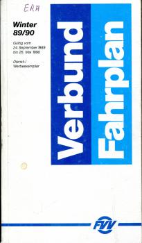 FVV Verbundfahrplan 1989 / 1990