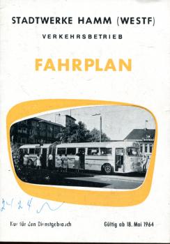 Fahrplan Stadtwerke Hamm 1964