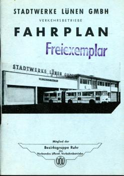 Fahrplan Stadtwerke Lünen 1966 ( ab November )