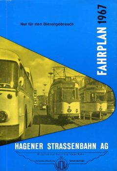 Fahrplan Hagener Straßenbahn 1967
