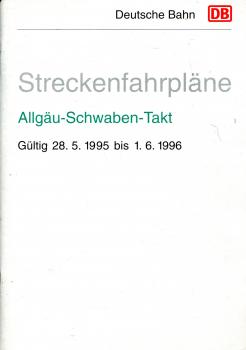 Streckenfahrpläne Allgäu-Schwaben Takt 1995 / 1996