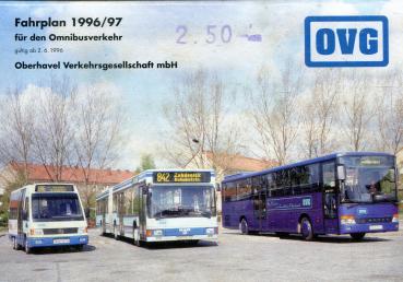 Fahrplan Oberhavel Verkehrsgesellschaft 1996 / 1997