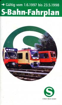 Fahrplan S-Bahn Berlin 1997 / 1998