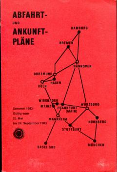 Abfahrt- und Ankunftpläne 1983 DB