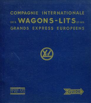 Kursbuch Wagons-Lits 1960 Compagnie Internationale Grandes Express Europeens