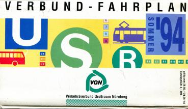 Fahrplan VGN Großraum Nürnberg 1994