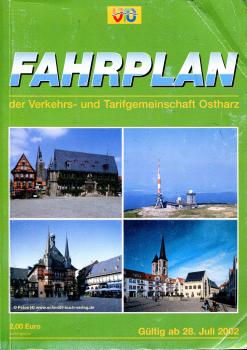 Fahrplan Tarifgemeinschaft Ostharz 2002 ( Einband geknickt)