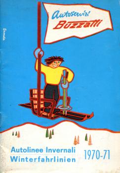 Fahrplan Autolinee Invernali 1970 / 1971