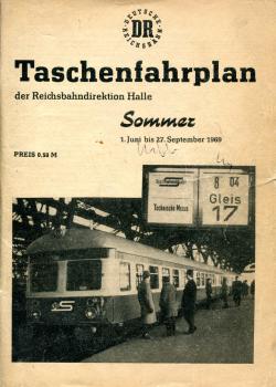 Taschenfahrplan Rbd Halle 1969
