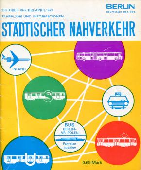 Fahrplan Städtischer Nahverkehr Berlin 1972 / 1973