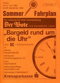 Fahrplan Nürnberg Land 1984