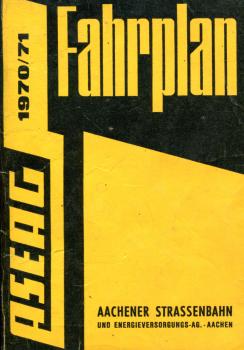 Fahrplan ASEAG Aachen 1970 / 1971