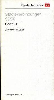 Städteverbindungen Cottbus 1995 / 1996