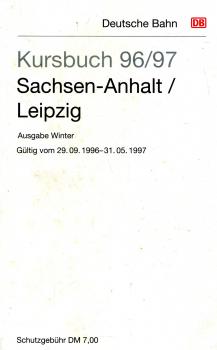 Kursbuch Sachsen Anhalt / Leipzig 1996 / 1997