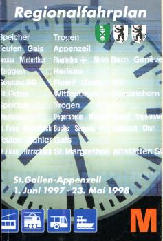 Regionalfahrplan St. Gallen – Appenzell 1997 / 1998