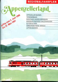 Regionalfahrplan Appenzellerland 1996 / 1997