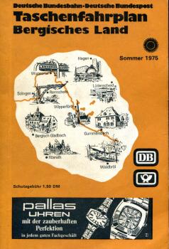 Taschenfahrplan Bergisches Land 1975