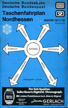 Taschenfahrplan Nordhessen 1977 / 1978