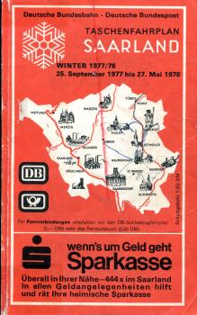 Taschenfahrplan Saarland 1977 / 1978