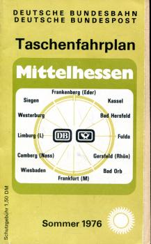 Taschenfahrplan Mittelhessen 1976