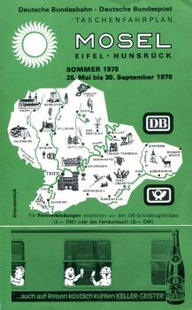Taschenfahrplan Mosel Eifel Hunsrück 1978