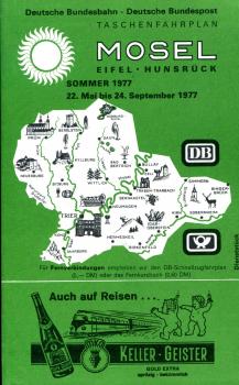 Taschenfahrplan Mosel Eifel Hunsrück 1977
