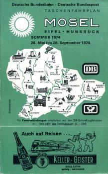 Taschenfahrplan Mosel Eifel Hunsrück 1974