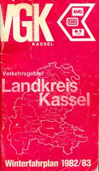 Fahrplan Verkehrsgemeinschaft Kassel 1982 / 1983