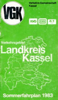 Fahrplan Verkehrsgemeinschaft Kassel 1983