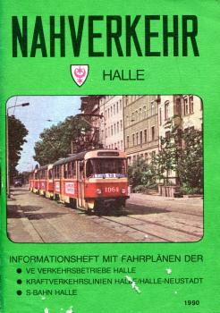 Fahrplan Nahverkehr Halle 1990