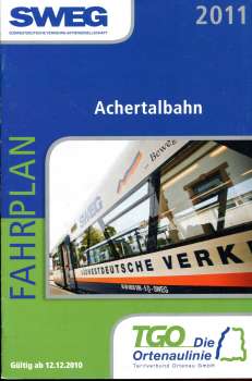 SWEG Fahrplan Achertalbahn 2011