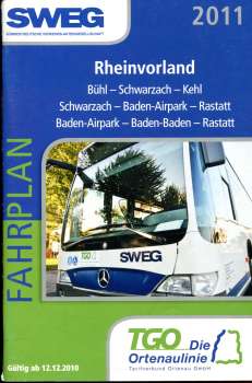 SWEG Fahrplan Rheinvorland Bühl Kehl Schwarzach Rastatt 2011