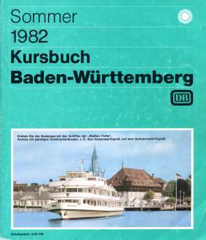 Kursbuch Baden-Württemberg 1982