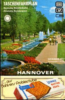 Taschenfahrplan Hannover 1977