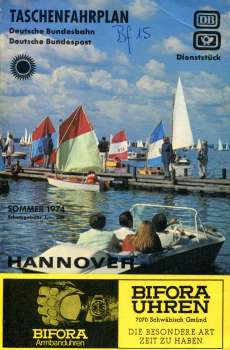 Taschenfahrplan Hannover 1974