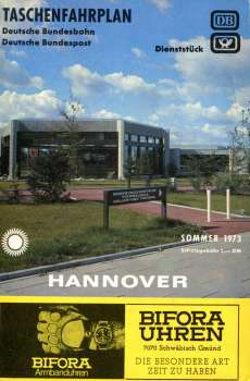 Taschenfahrplan Hannover 1973