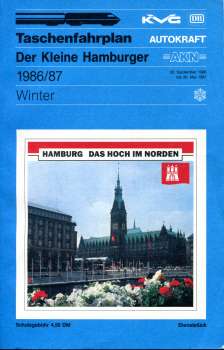 Taschenfahrplan der Kleine Hamburger 1986 / 1987