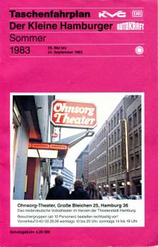Taschenfahrplan der Kleine Hamburger 1983