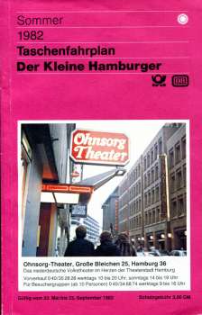 Taschenfahrplan der Kleine Hamburger 1982