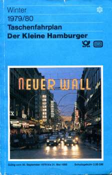 Taschenfahrplan der Kleine Hamburger 1979 / 1980