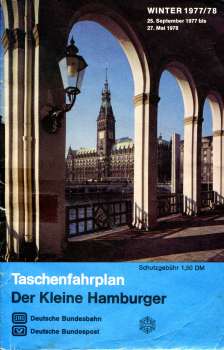 Taschenfahrplan der Kleine Hamburger 1977 / 1978