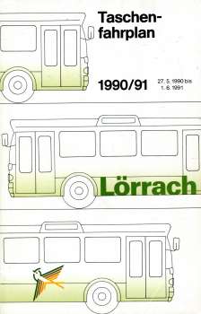 Taschenfahrplan Lörrach 1990 / 1991