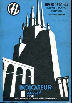 Kursbuch Luxemburg 1964 / 1965