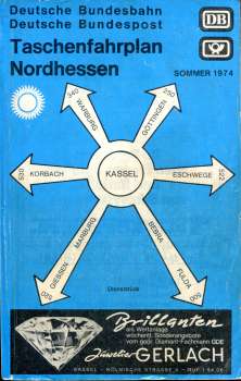 Taschenfahrplan Nordhessen 1974