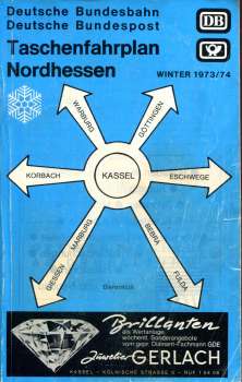 Taschenfahrplan Nordhessen 1973 / 1974