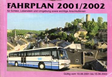 Fahrplan Schleiz, Lobenstein und Umgebung 2001 / 2001