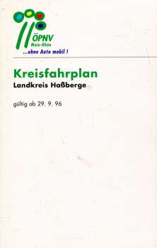 Kreisfahrplan Landkreis Haßberge 1996