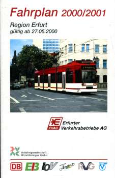 Fahrplan Region Erfurt 2000 / 2001