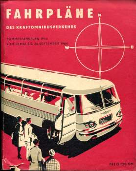 Fahrpläne des Kraftomnibusverkehrs 1964